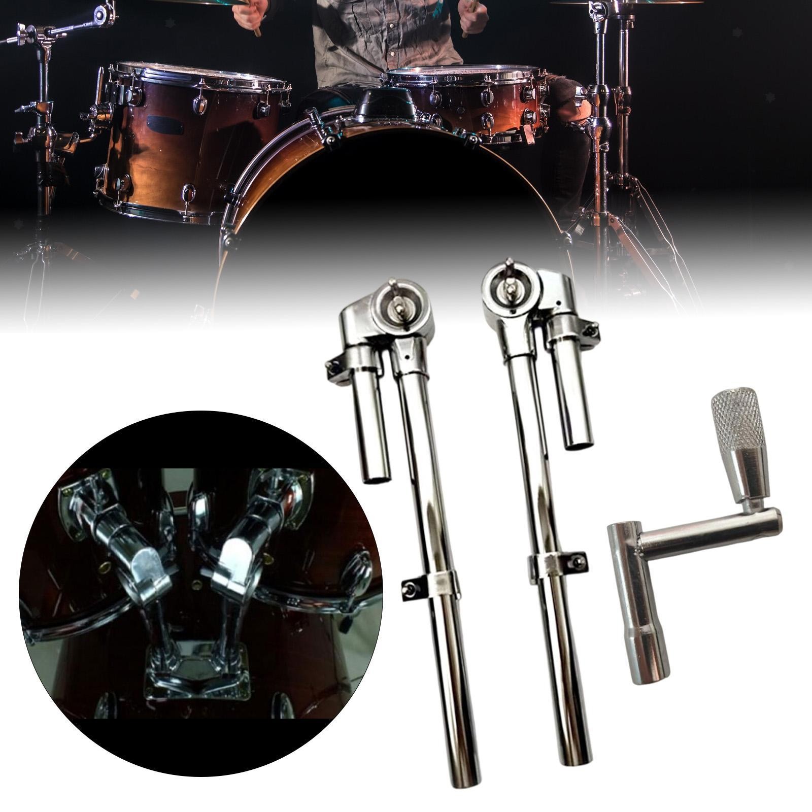 2x Tom Drum Mount Brackets Musical Instrument Accessories Display Stand Holders