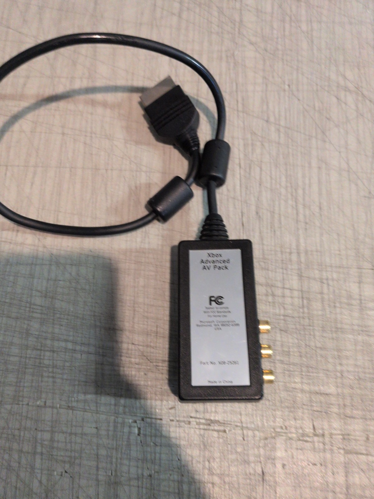 Original XBOX Advanced AV Pack X08-25261 Official Microsoft OEM OG