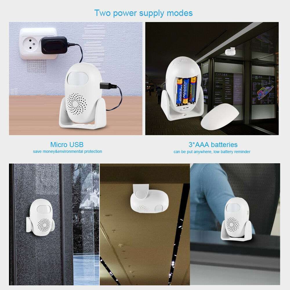 KERUI Wireless Motion Sensor Detect Doorbell Welcome Chime Alarm Remote Control