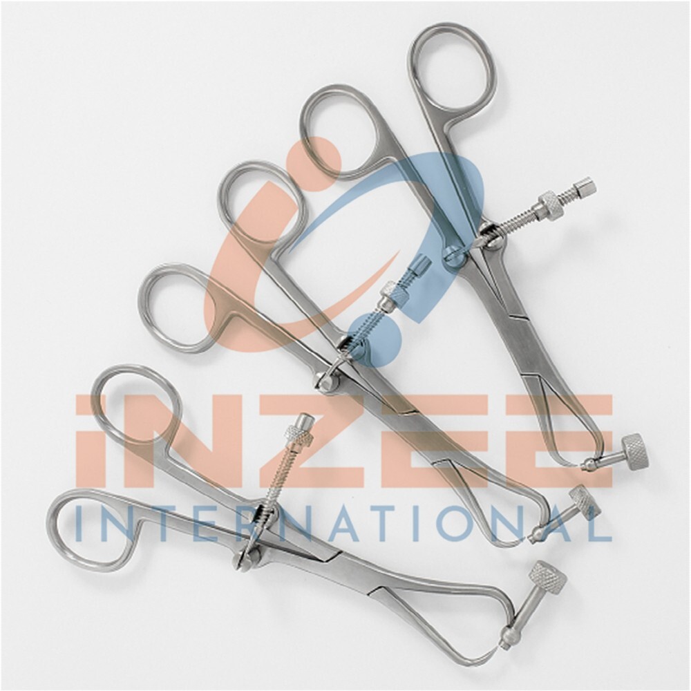 Plate Holding & Drill Guide Forceps (Set of 3) Veterinary Orthopedic Instruments