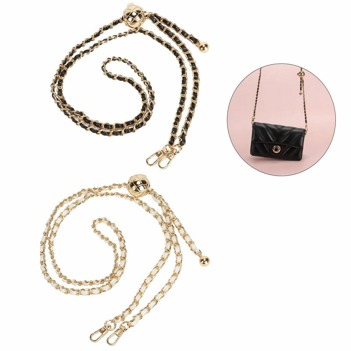 Leather Chain Replacement Crossbody Shoulder Purse Handbag Bag Strap 120cm