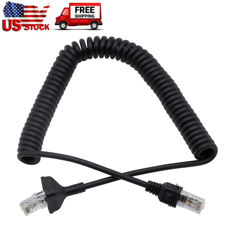 NEW Mic microphone cable cord for Kenwood radio KMC-30 KMC-35 KMC-36 DTMF
