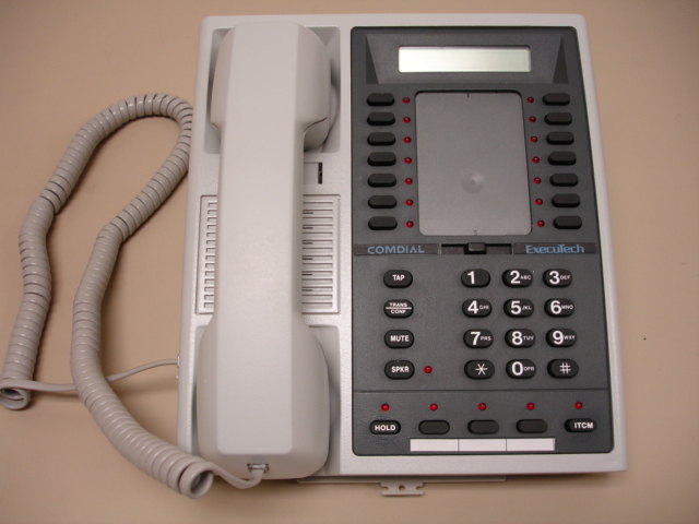 6600E Comdial 17 Line LCD Speaker Telephone Pearl Gray