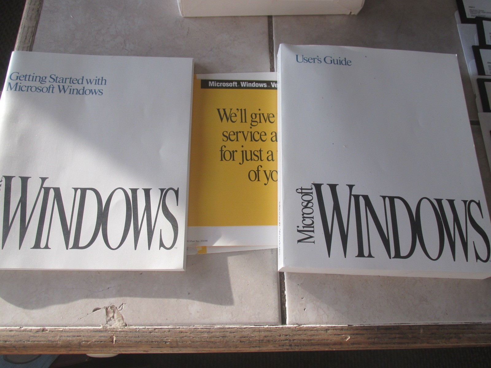 Microsoft Windows 3.1 Operating System Boxed Set Manuals 3.5" Floppy Disks