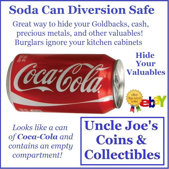 COCA-COLA Can Diversion Safe: Hide Your Goldbacks Cash Silver Gold Jewelry