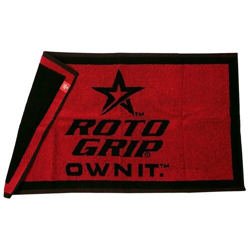 Roto Grip Bowling Red/Black Woven Towel - High Quality Print!