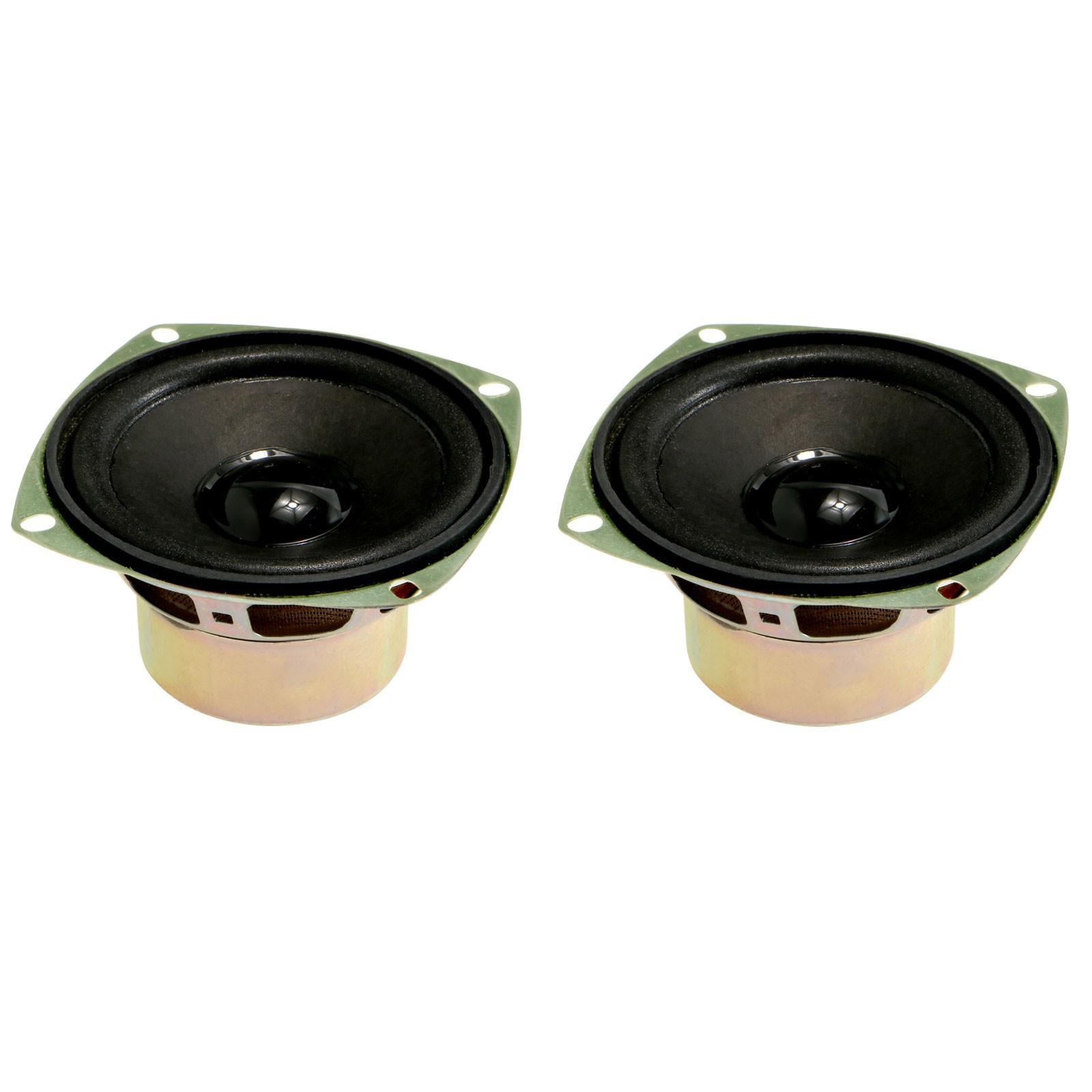 10W 4 Ohm 3 Inch 78x78x39mm Anti-magnetic Speaker Tweeter Speakers 2PC