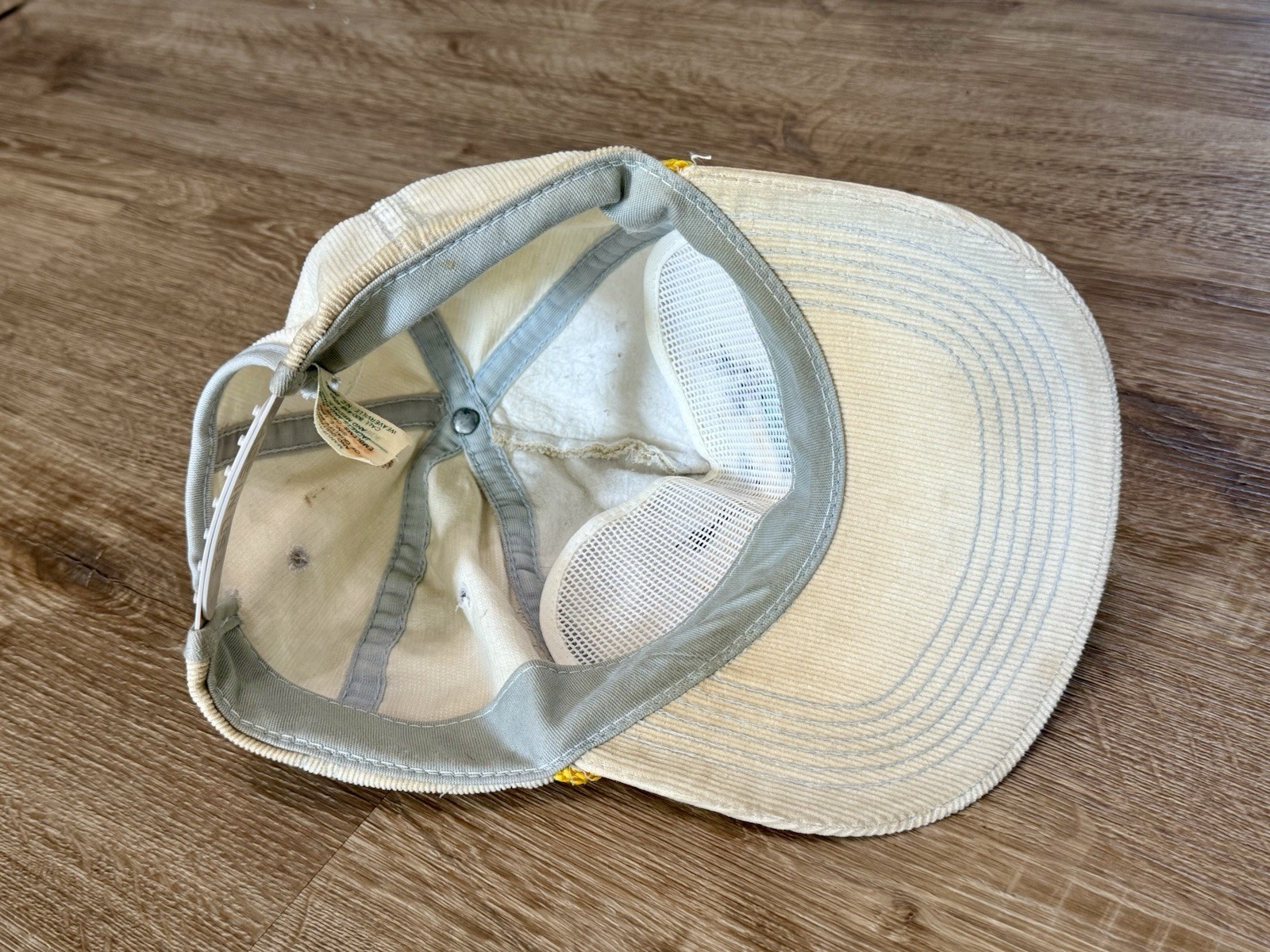 FRED TROST Outdoors Club Corduroy Rope Hat Cap SnapBack Hunting Vintage USA RARE
