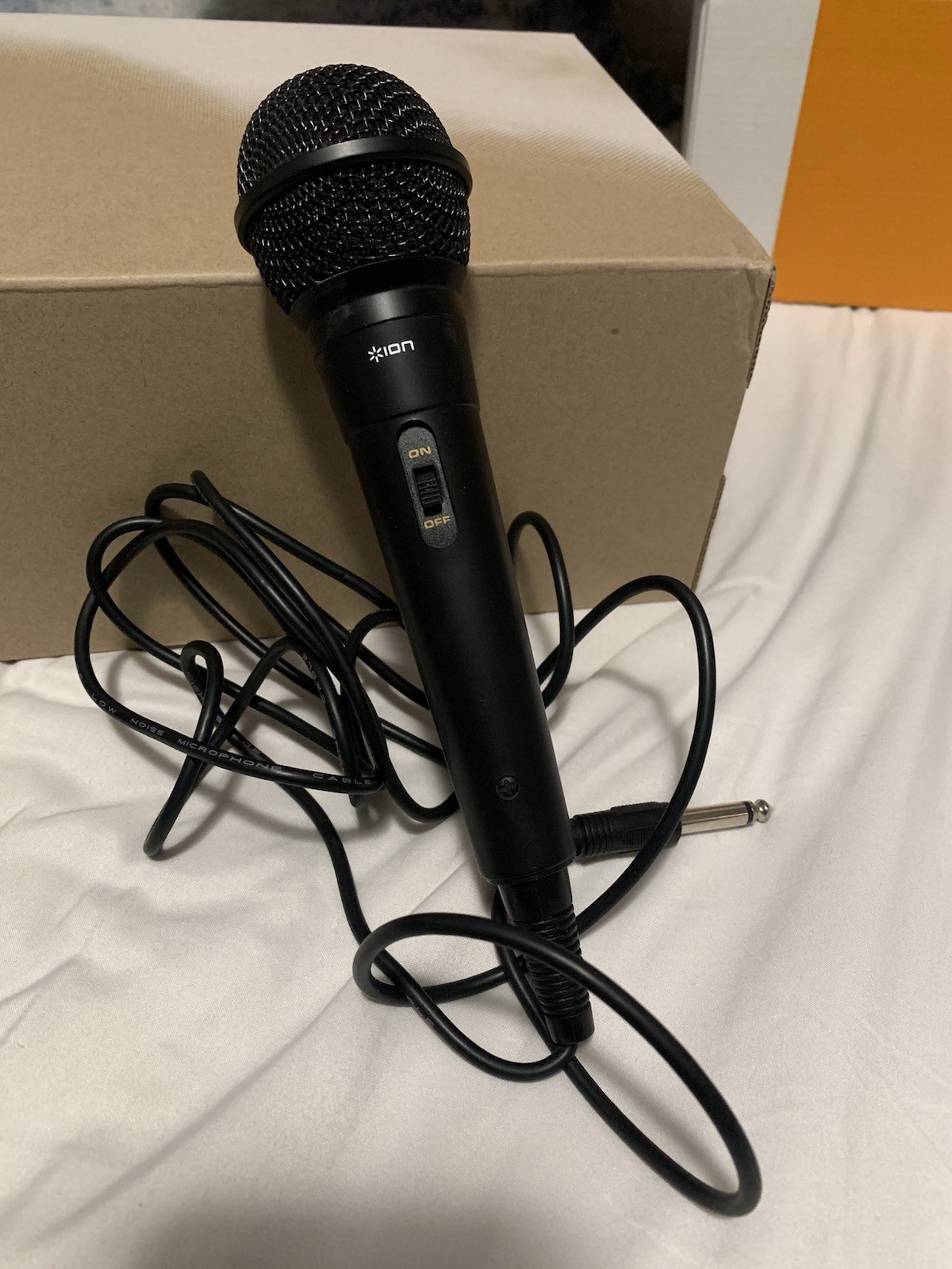 ION Handheld Wired Karaoke Microphone Black with On/Off Switch