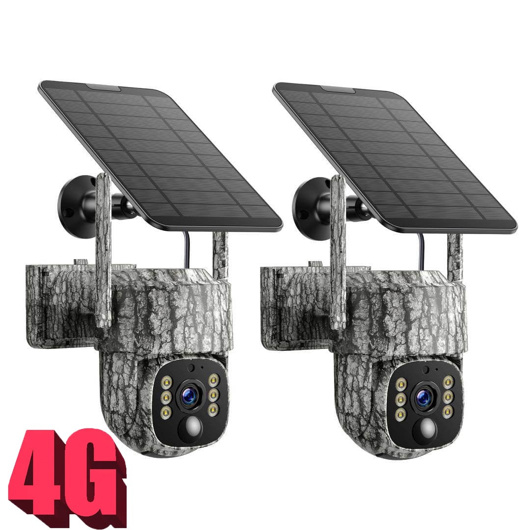 4G LTE Cellular Trail Camera 2 Pack, 2.5K Game Camera Built-in SIM Card Hunting