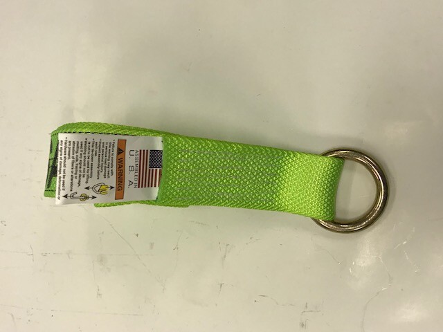 8'ft Lasso Strap with Steel O-Ring Hi-VIZ Green DIAMOND WEAVE