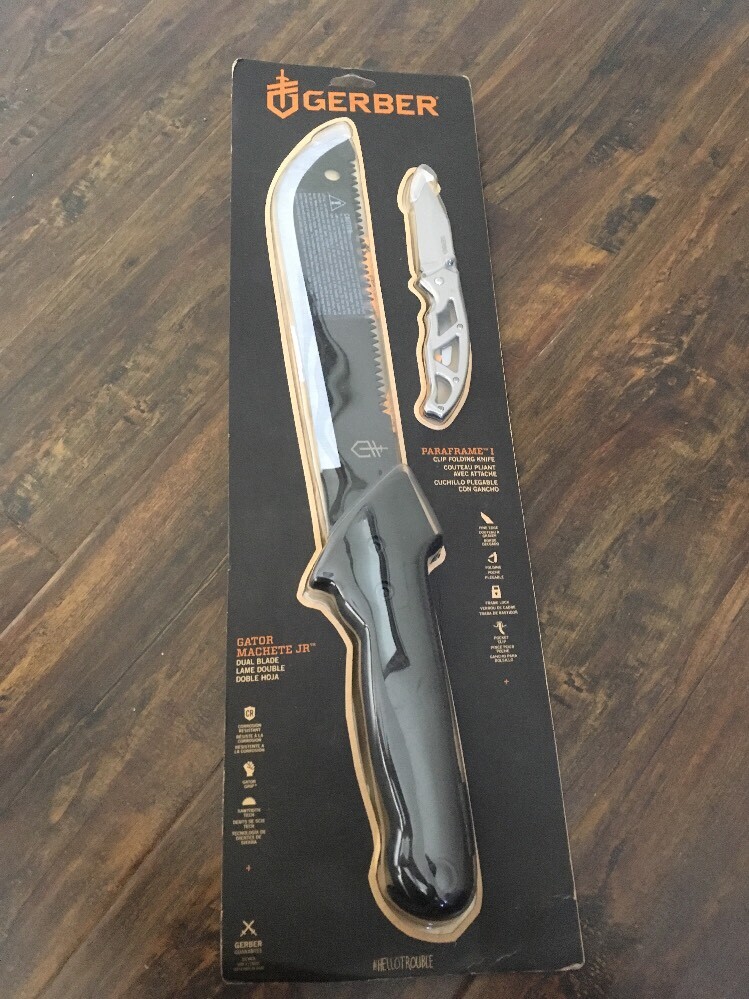 Gerber Pursuit Combo Kit -  Machete,  Sheath & Knife