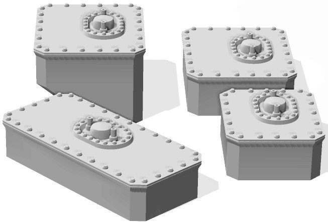 1/24 1/25 Scale Fuel Cells 3D Printed Resin Parts for Model Cars Dioramas Auto