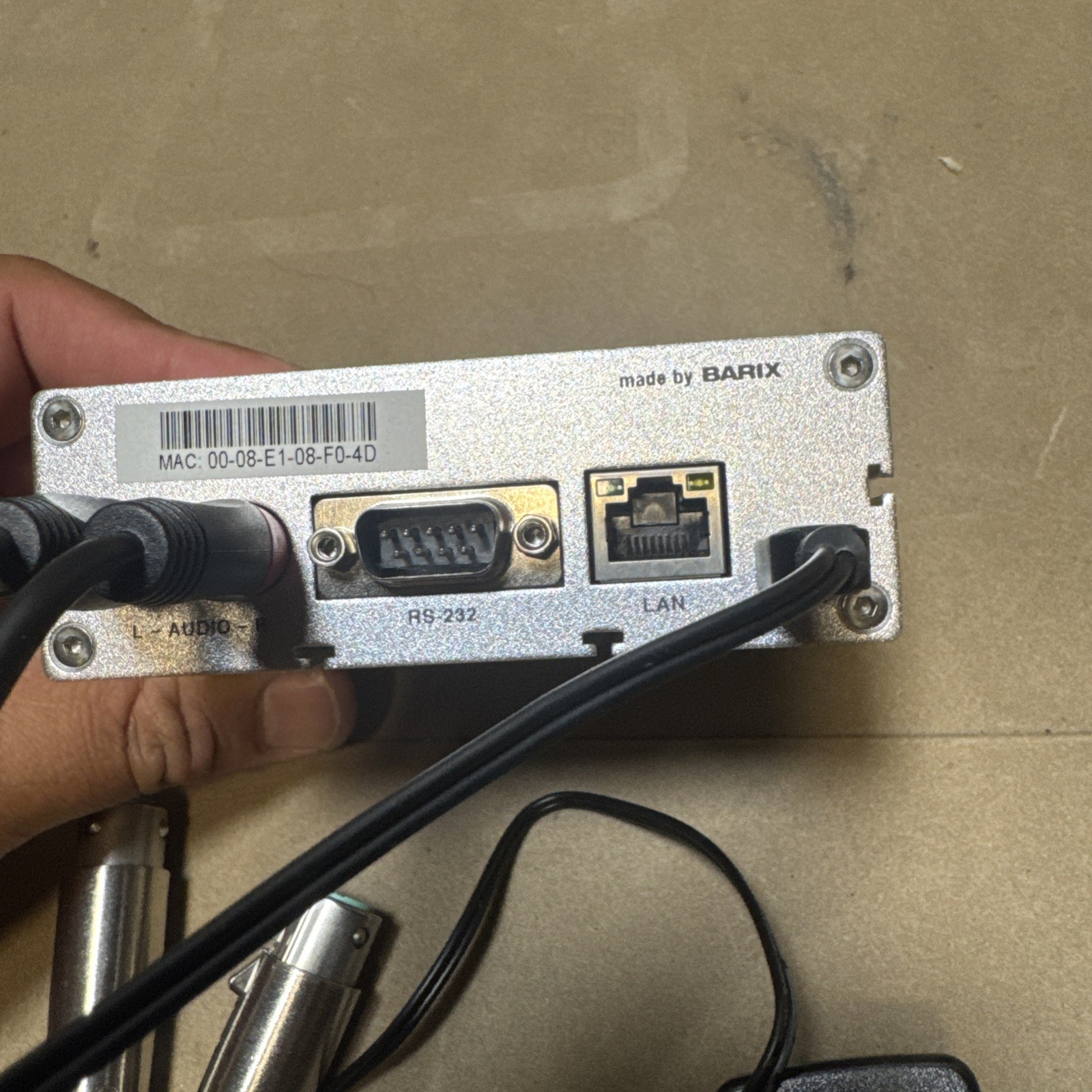 Barix Instreamer 2012.8076 IP Audio Encoder , WORKING
