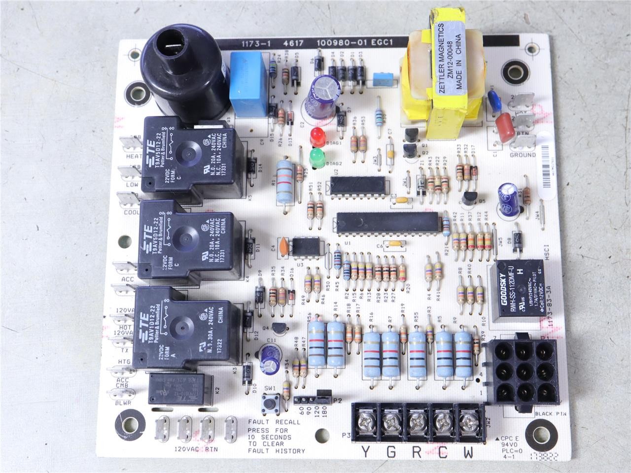 LENNOX 100980-01 Furnace Ignition Control Circuit Board 1173-1 EGC1