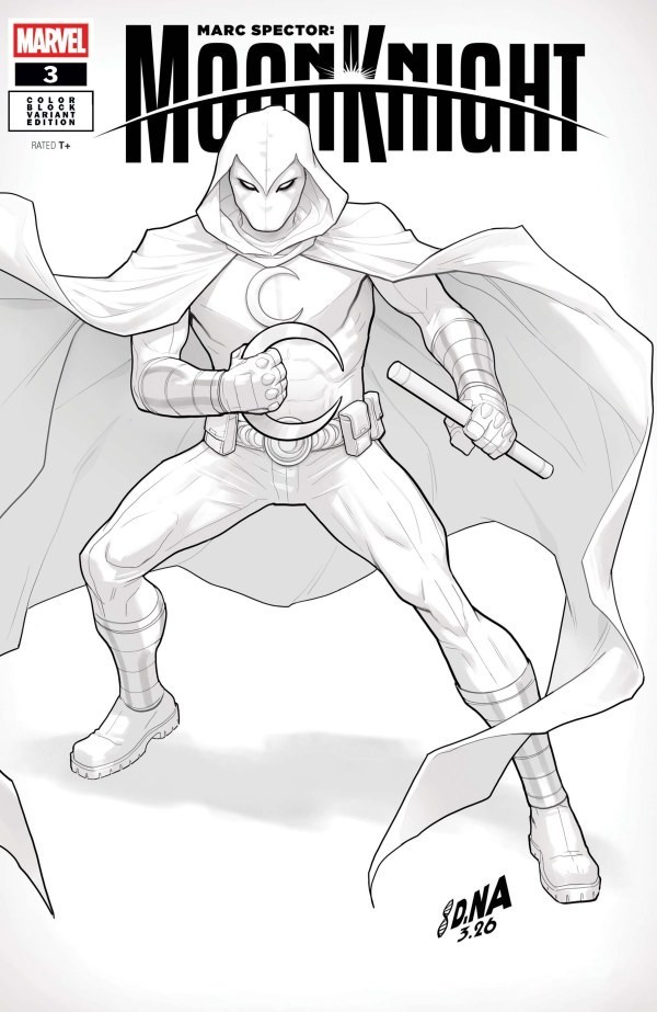 Marc Spector: Moon Knight #3 Nakayama Color Block White VAR 4/22/26