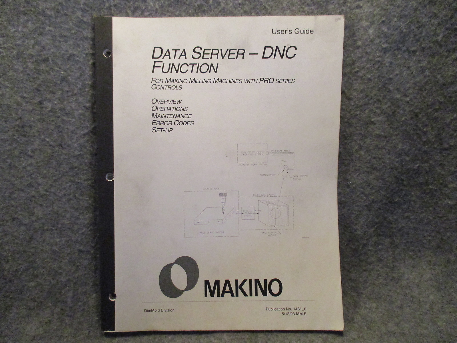 Makino Milling Machine Pro Series Controls Data Server DNC Function Manual 11077