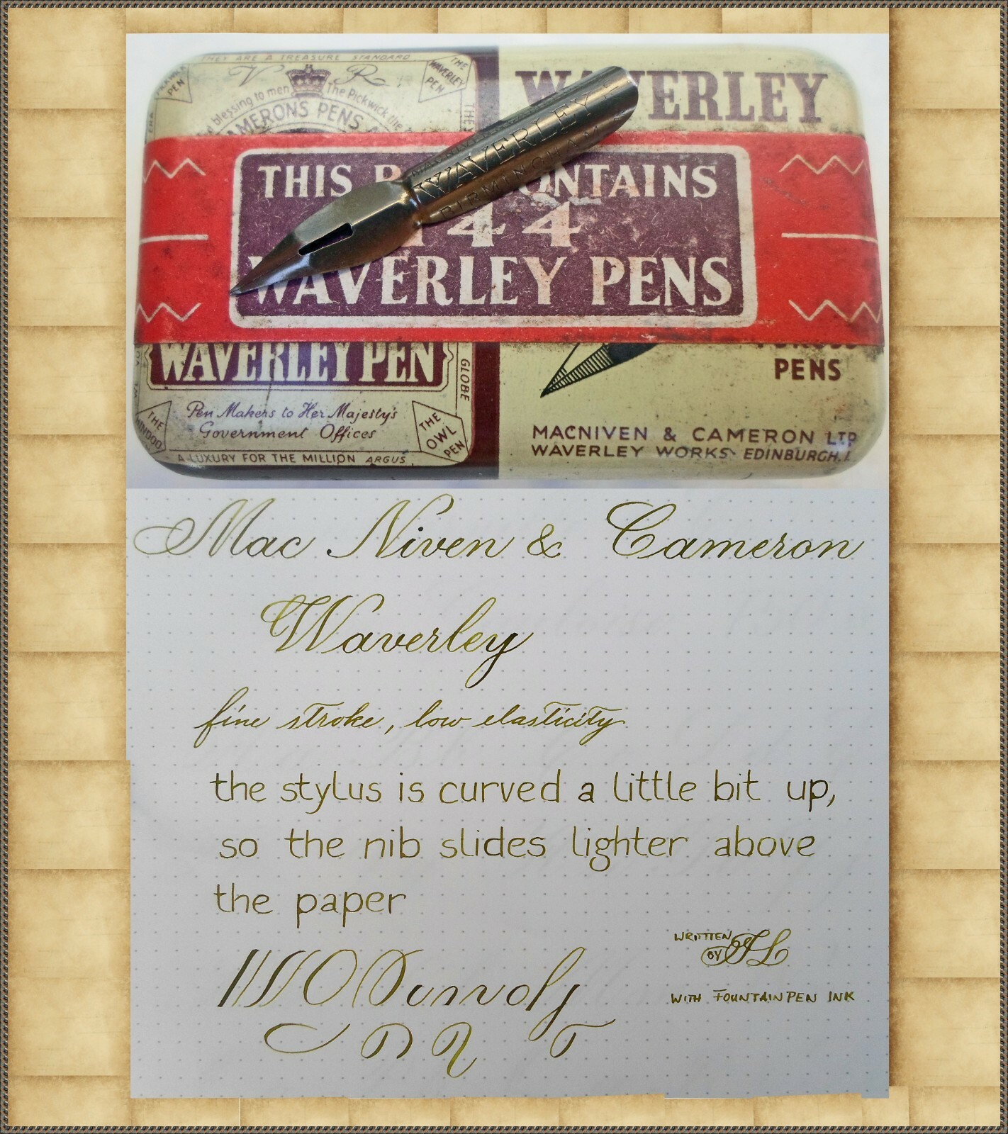 12 vintage MacNiven & Cameron Ltd. WAVERLEY Pens