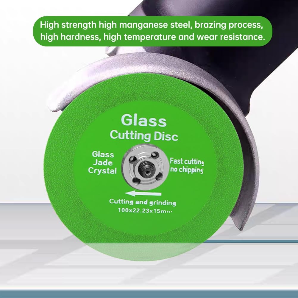 5 Pcs Glass Cutting Disc for Angle Grinder, 4" Ceramic Tile Cutter Blade, Ultra-
