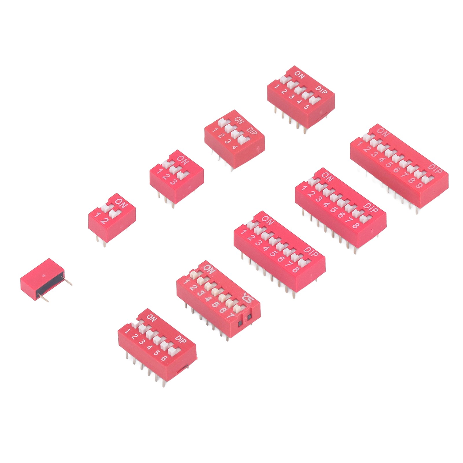 45Pcs Dip Switch Assorted Kit Durable Toggle Switch For Circuit Breadboards Hot