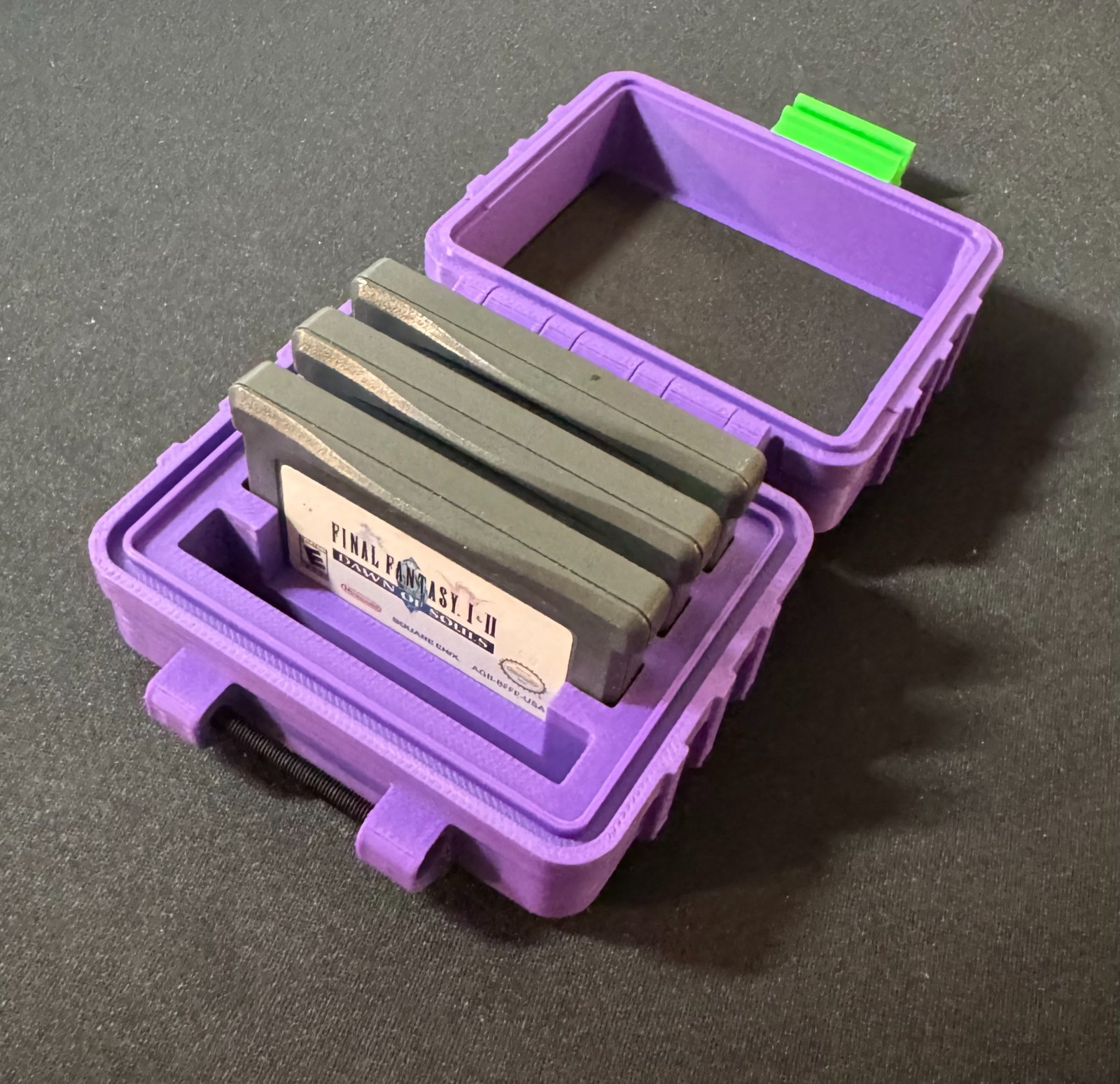 4-Capacity GBA Game Cartridge Case: Protective Storage w/ Customizable Colors