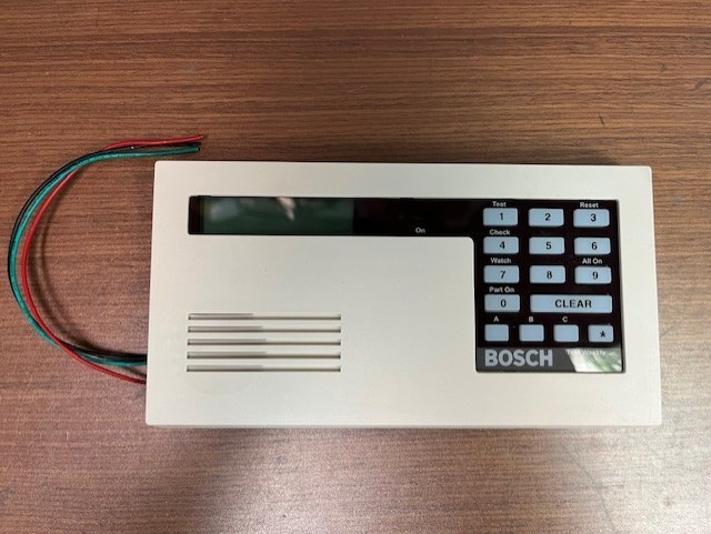 Bosch Radionics D223AW LCD keypad command center, off-white; Tested