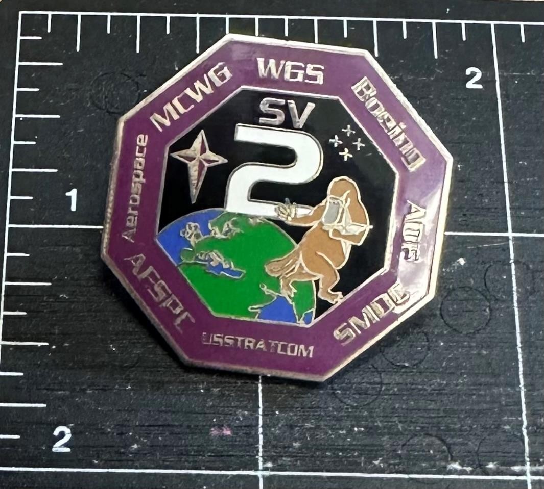 Boeing Wideband Global  WGS SV-2 HS  702 HP Satellite Pin  US Stratcom