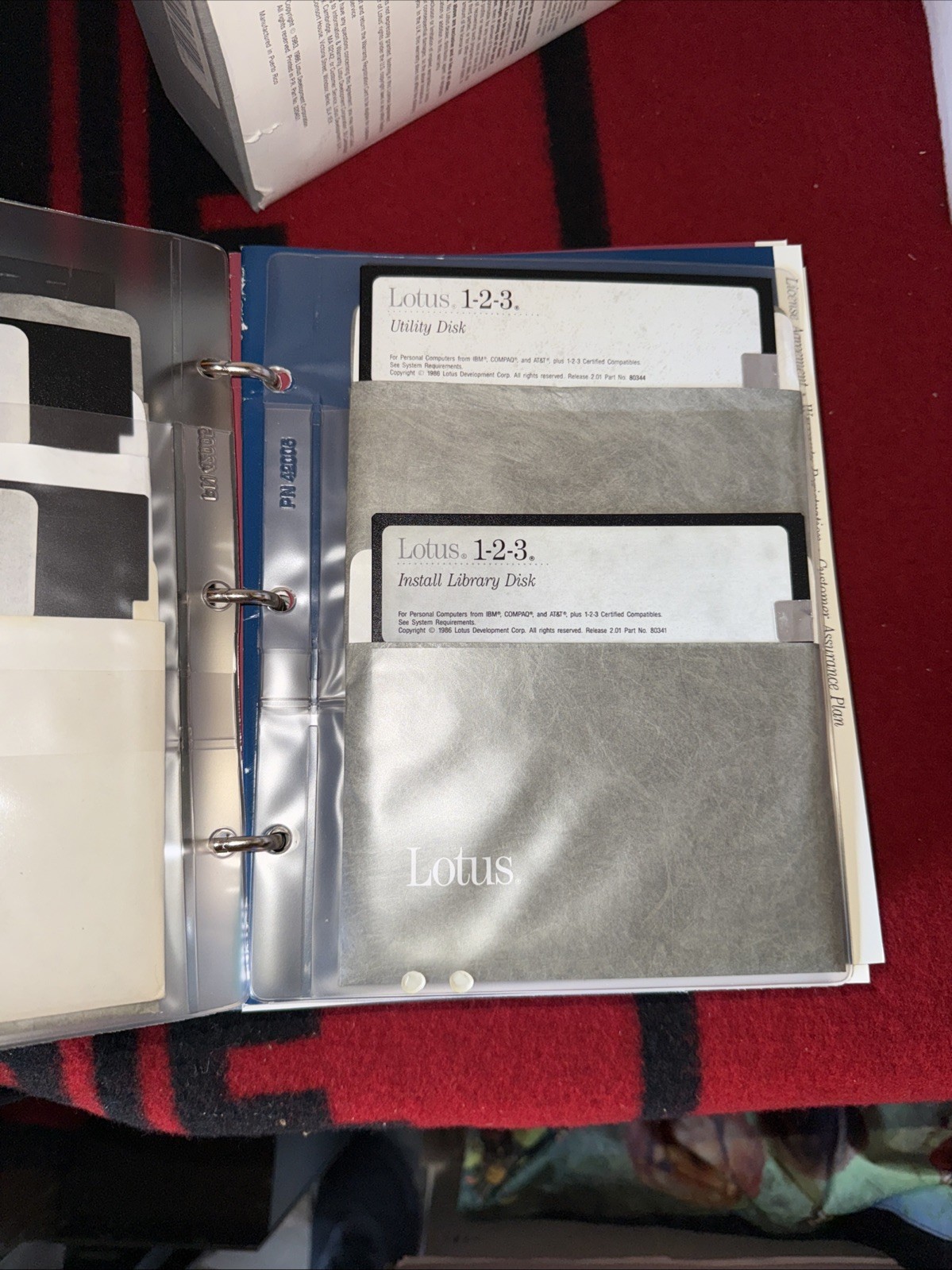 VTG LOTUS 123 1-2-3 Software Release 2.01 Floppy Disk Manual Reference 1986 IBM