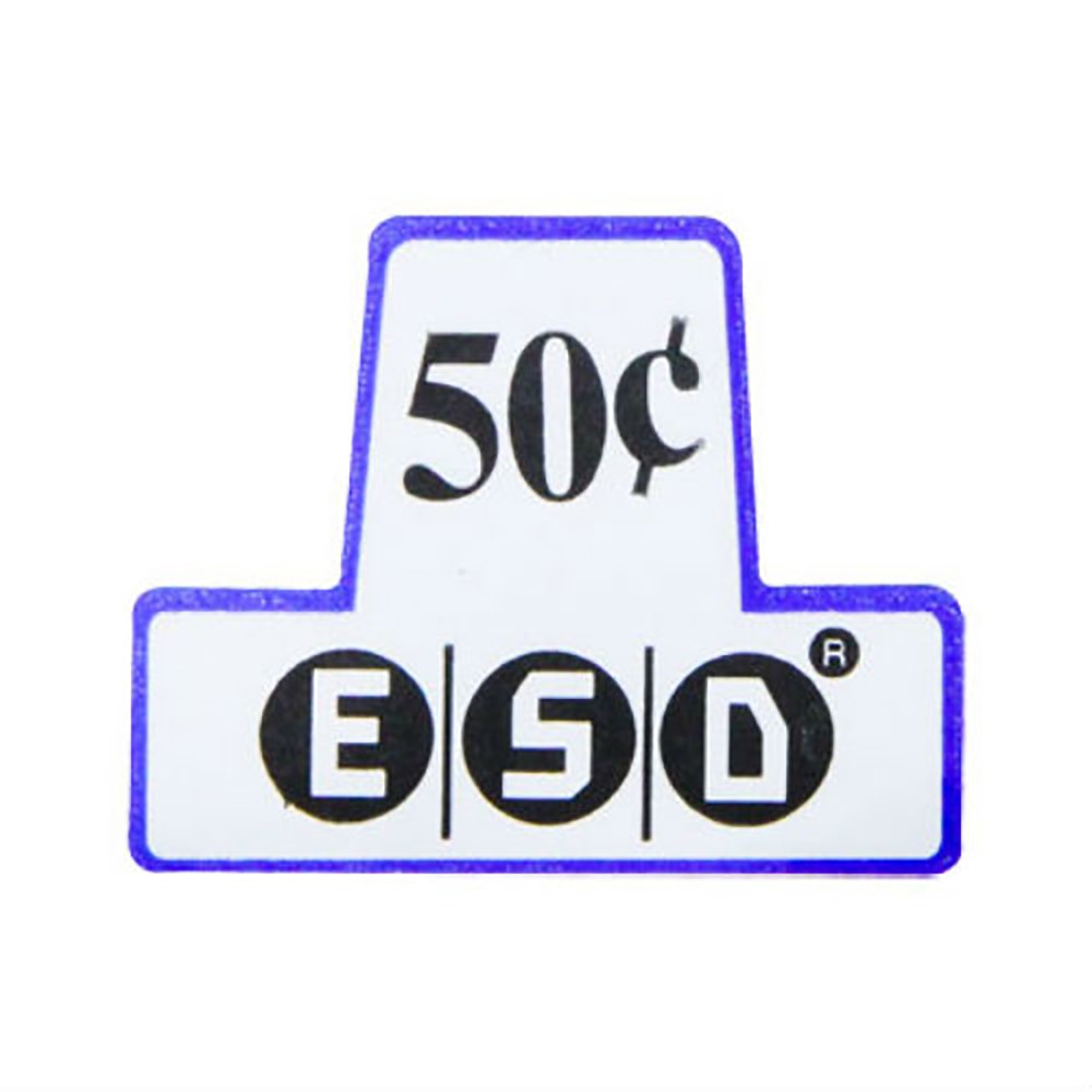 Label Insert $ .50 for ESD Coin Chutes