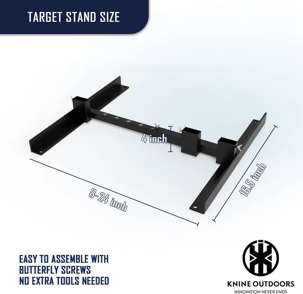 Shooting Target Stand for Outdoors, Durable Paper Target Holder with Stable Adju