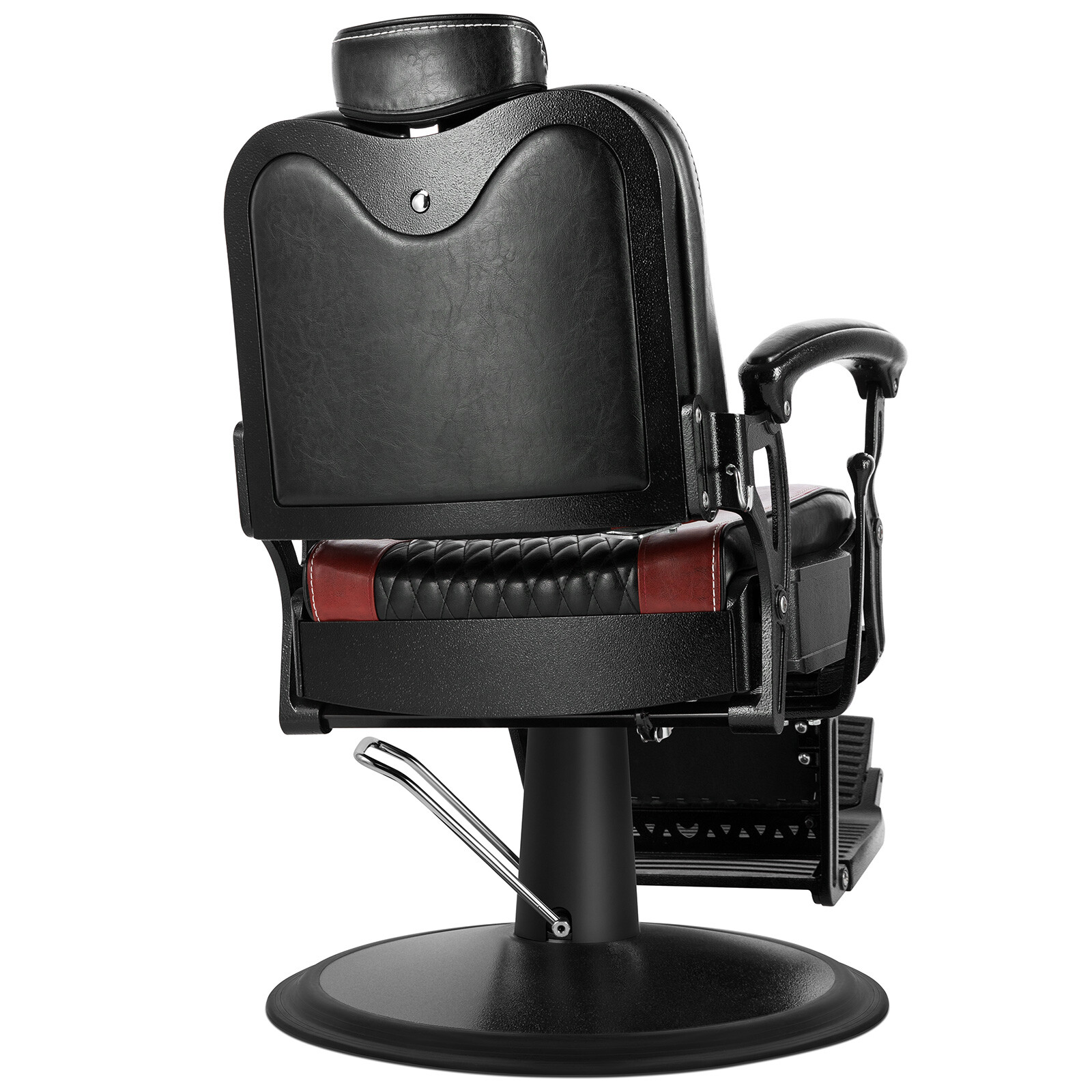 Black+Red Vintage Recline All Purpose Hydraulic Barber Chair Salon BeautyStyling