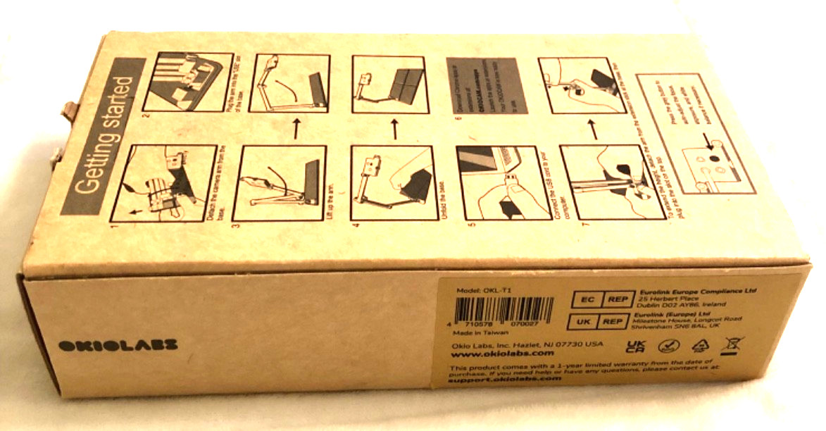 Okiocam T USB Document Camera/Webcam For Chromebook, PC, & Mac Classroom NIB