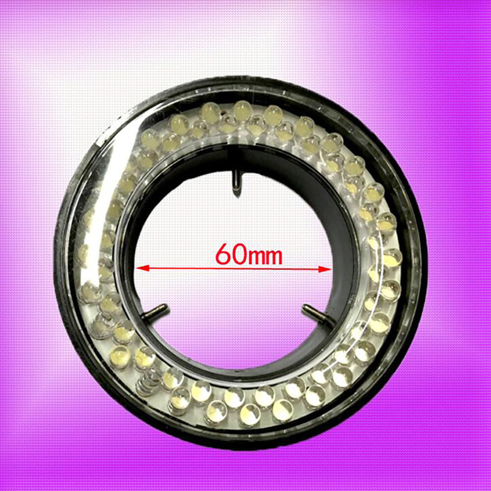 60-LED Adjustable Ring Light illuminator Lamp For STEREO ZOOM Microscope 1-6Set