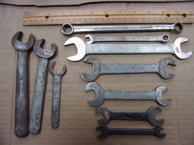 vintage Armstrong tool wrench lot
