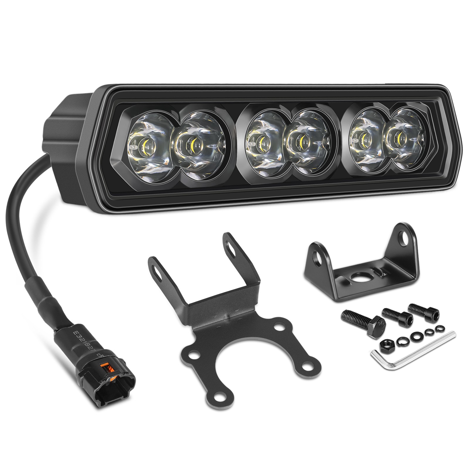 For E-Bike Bicycle Headlight Front LED Light Bar Ultra-Bright LED 6000 Lumens 6"