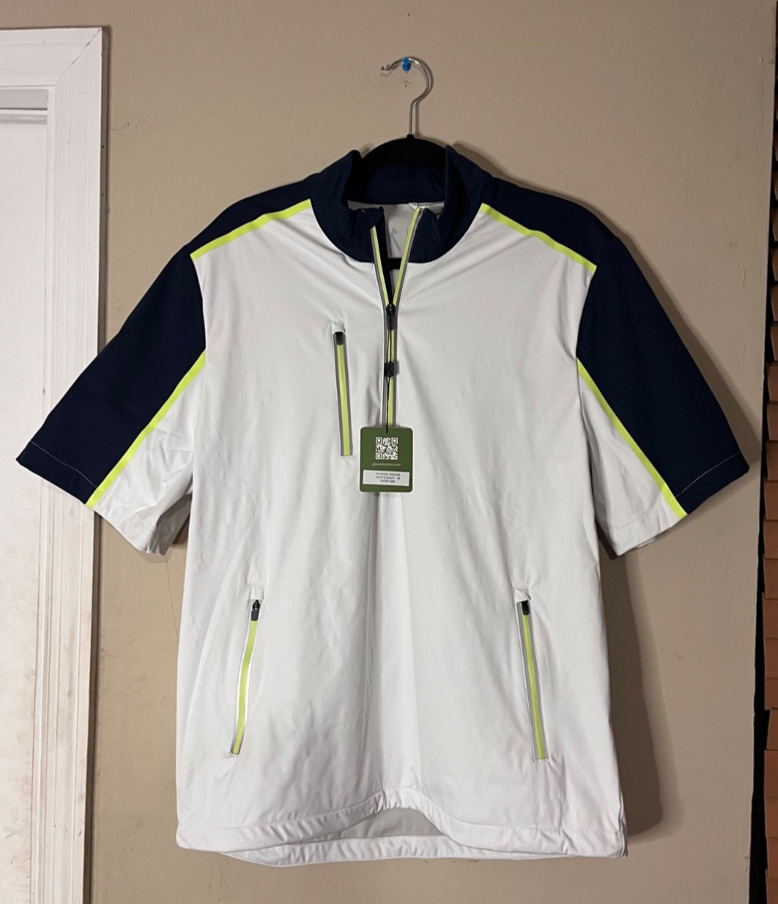 Above the Links Sound Colorblock Elbow-Sleeve Half-Zip Golf Pullover Size Medium