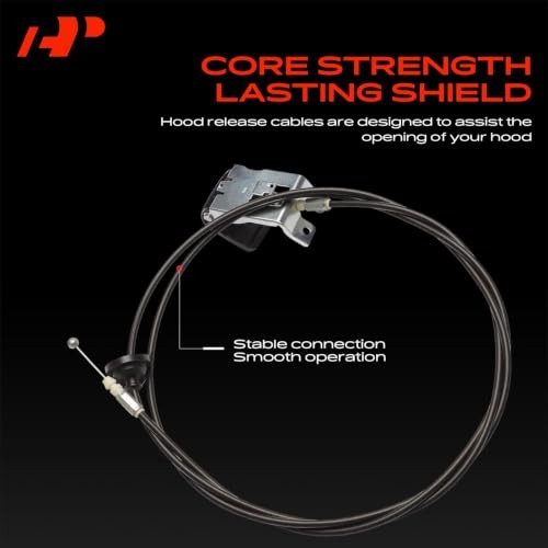 Front Hood Latch Release Cable with Handle | Compatible with Chevrolet