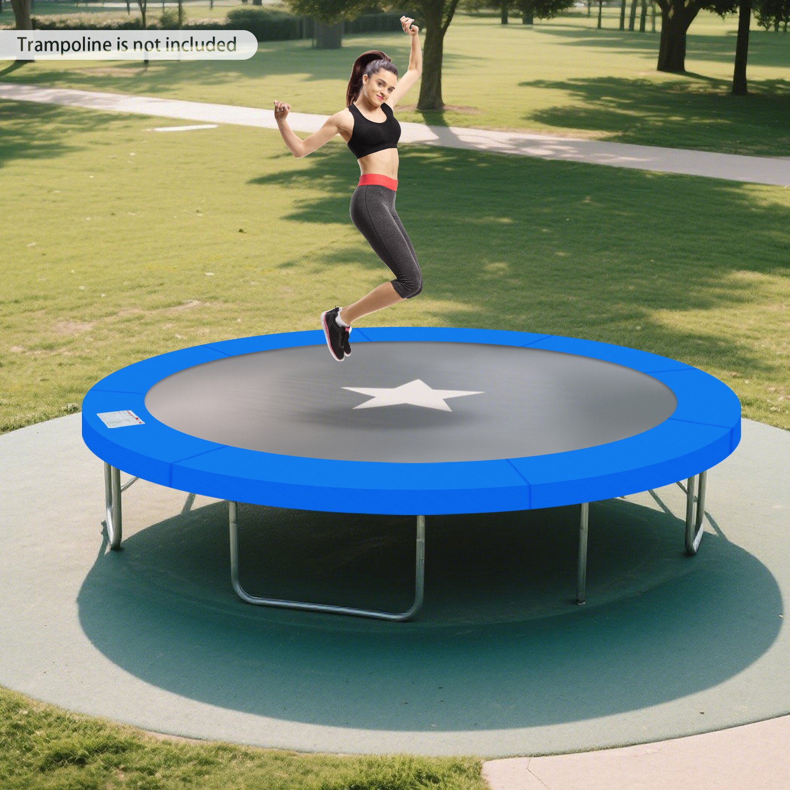 12Ft Trampoline Replacement Safety Pad for Protect Edge Cover Spring, Blue