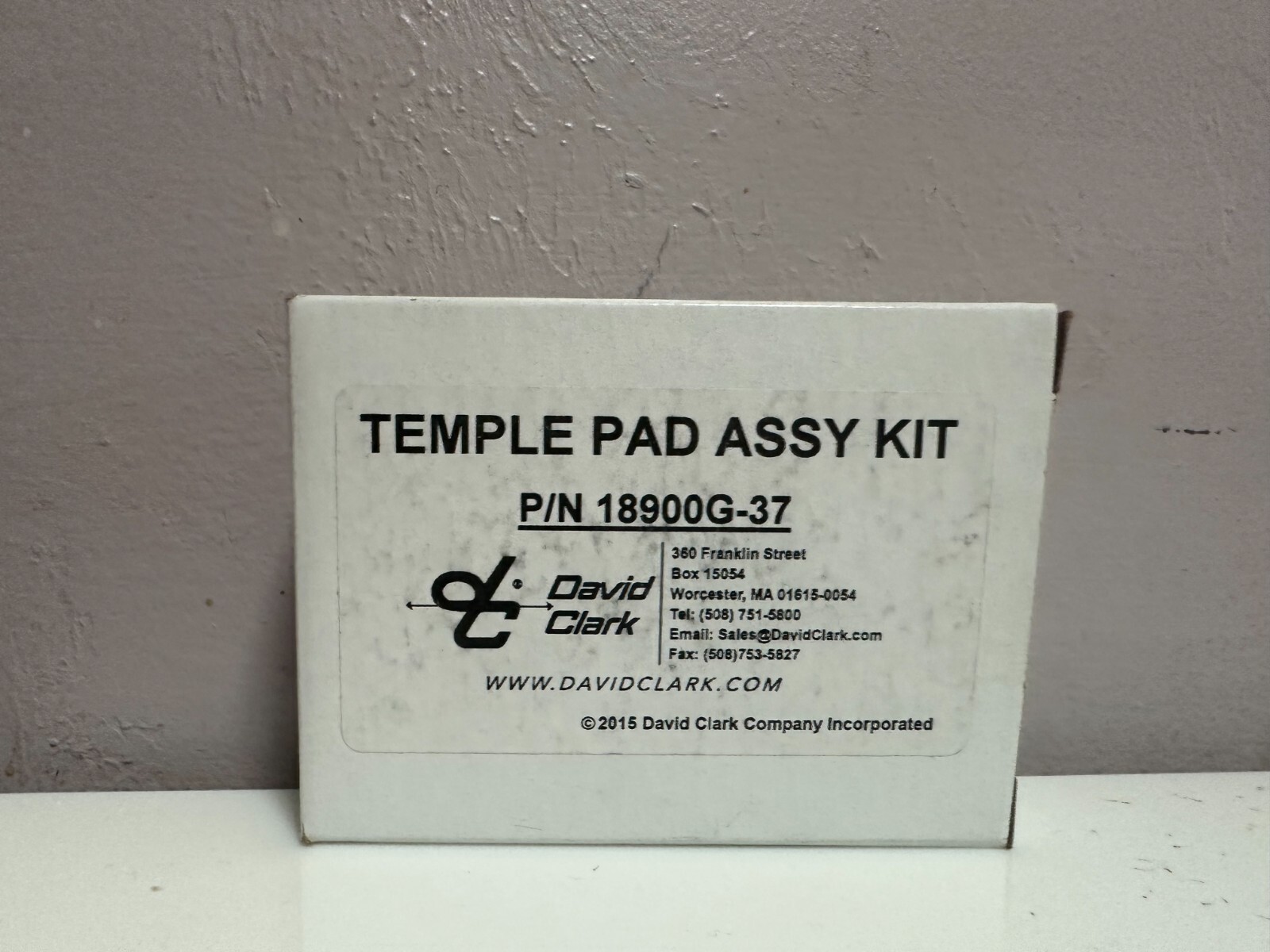 New & Original,  David Clark Temple Pad Assembly p/n 18900G-37 Fit many Headsets