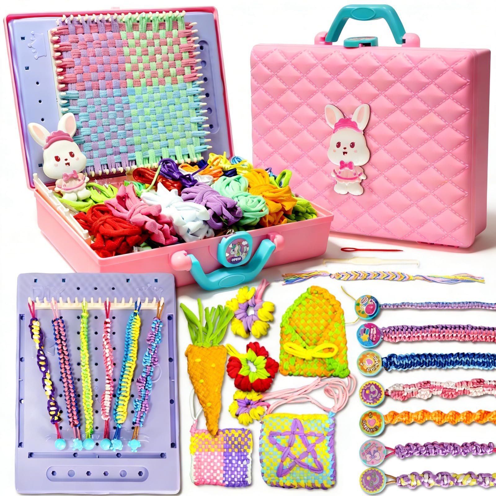 Weaving Loom Kit Toys & Friendship Bracelet Making Kit for , Birthday Childre...