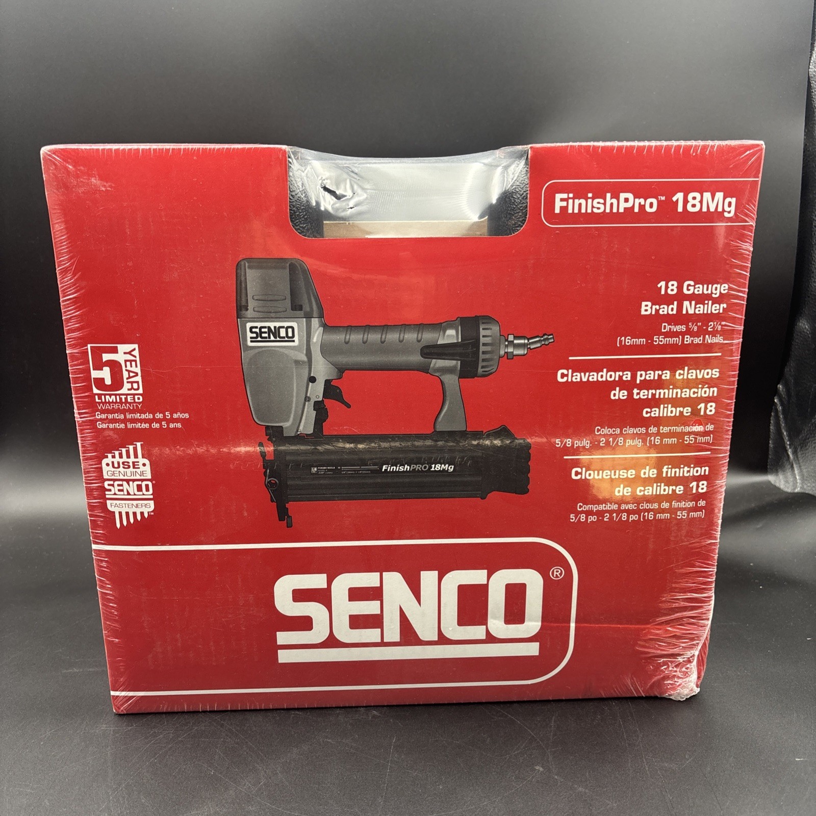 Senco FinishPro Series 1U0021N Brad Nailer 5/8 to 2-1/8in Fastener 18MG
