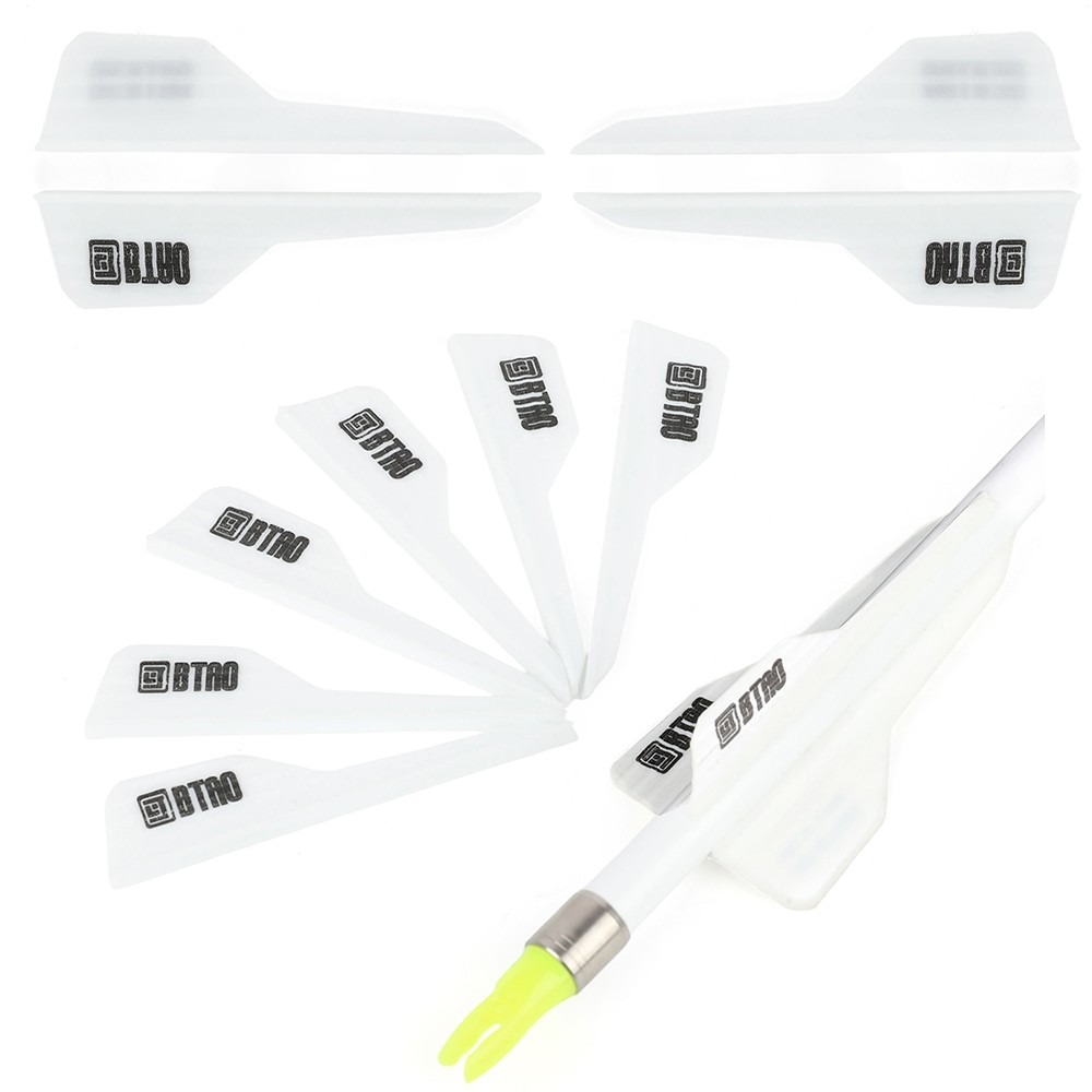 Archery Rubber Vanes 2.5'' Feathers 50X Durable Fletches Target Hunting Shooting