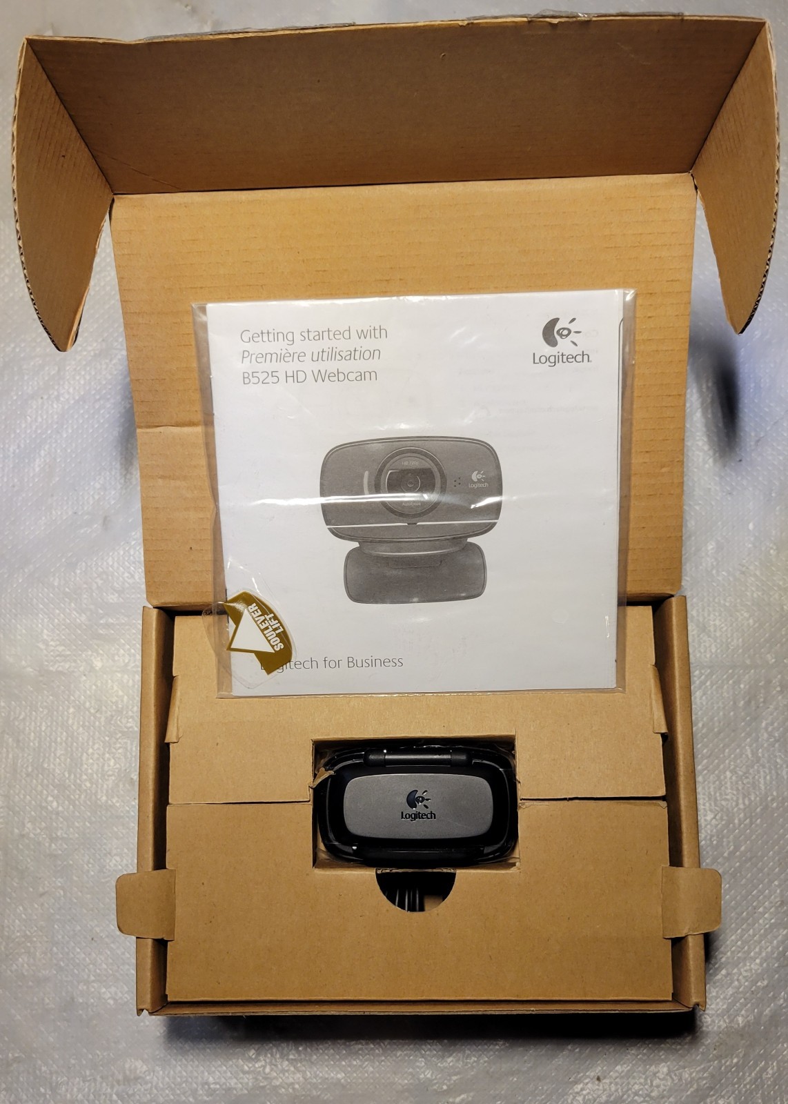 Logitech B525 HD 720p Autofocus Webcam Built-in Mic - NOB