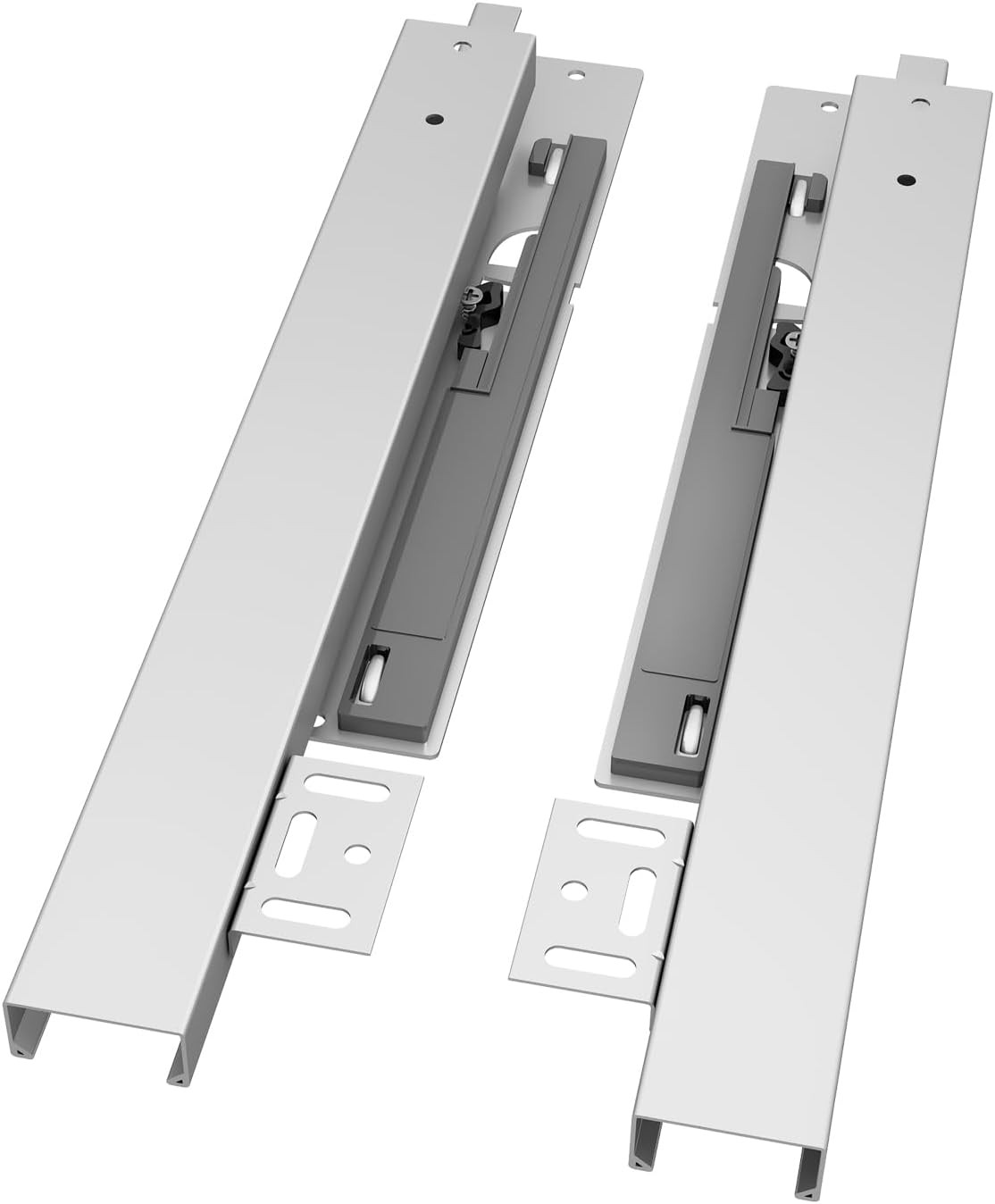 12" Undermount Drawer Slide, Soft Close, Bottom Mounted & Bottom Support, 88 Lb