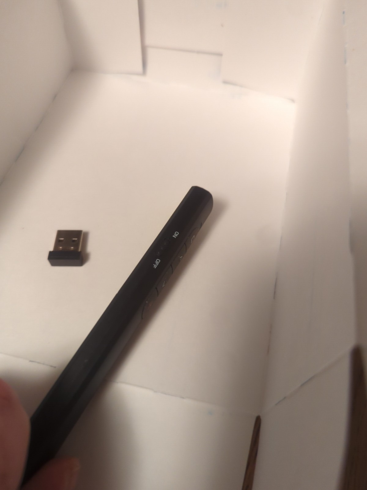 Wireless Presenter Remote with USB Dongle, Clicker, and Laser Pointer