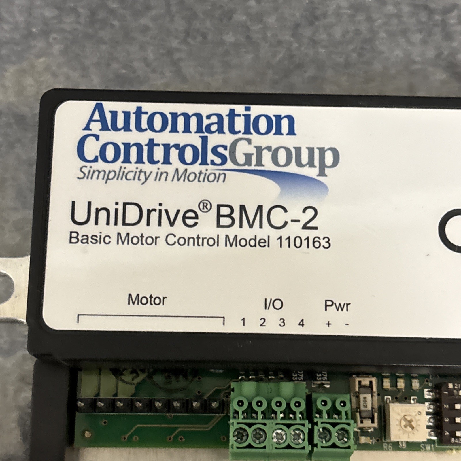 Controls Group 110163 BMC-2 Automation Unidrive Basic Motor Control Module New