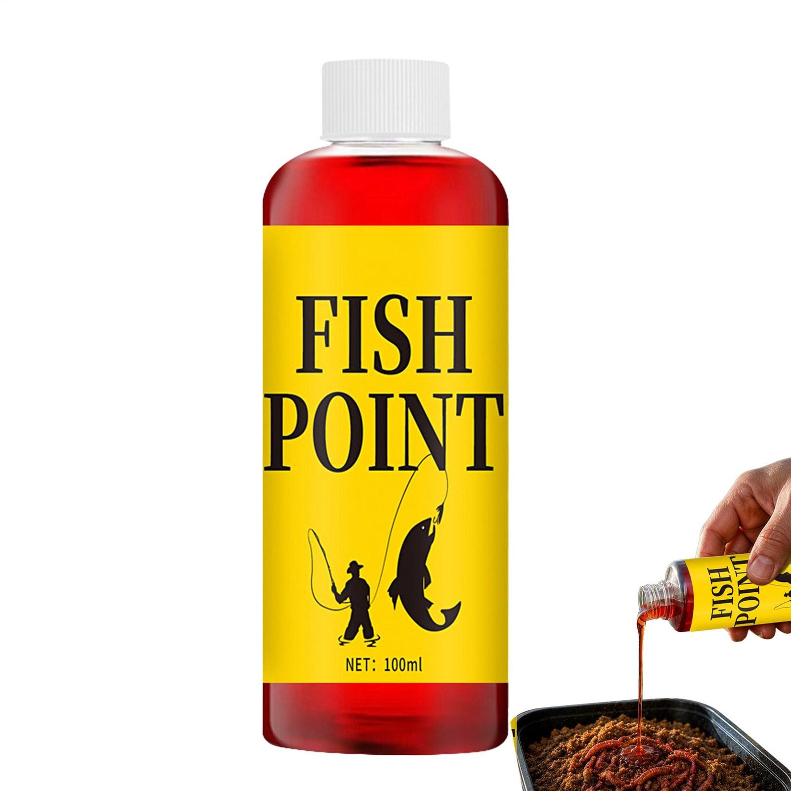 Fish Point Concentrated Red Worm Liquid Fish Attractant for Trout &Panfish 100ml