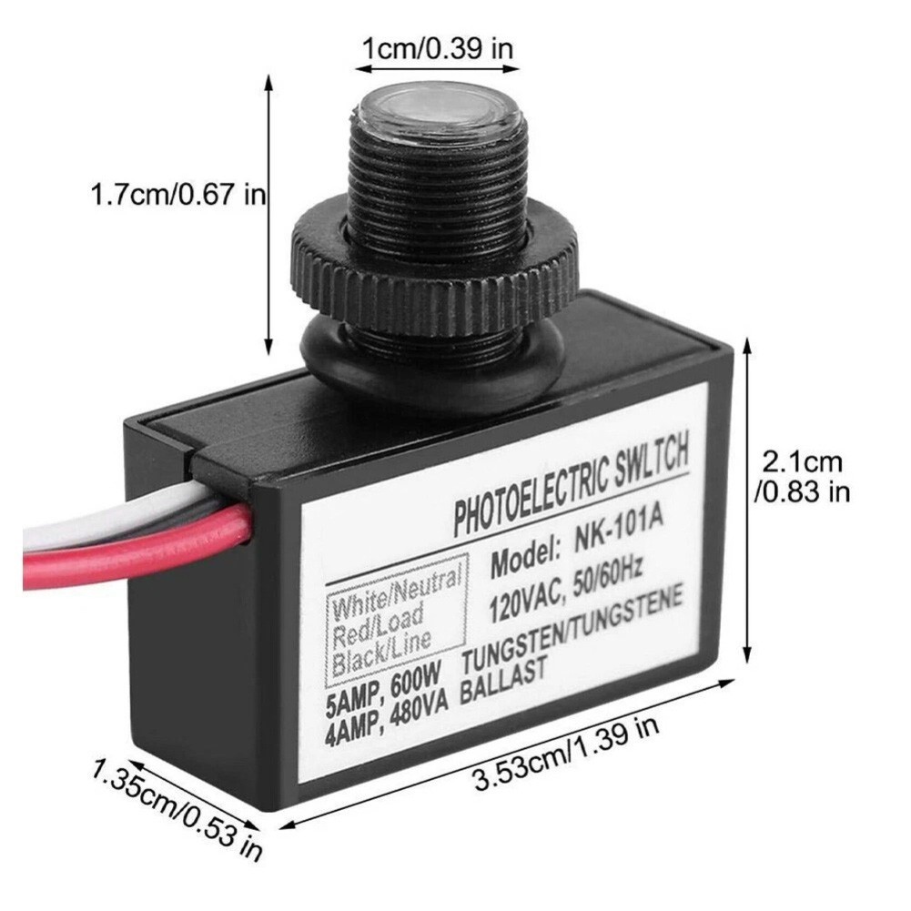 Button Style Photo Control Switch Compact Design Intelligent Light Control