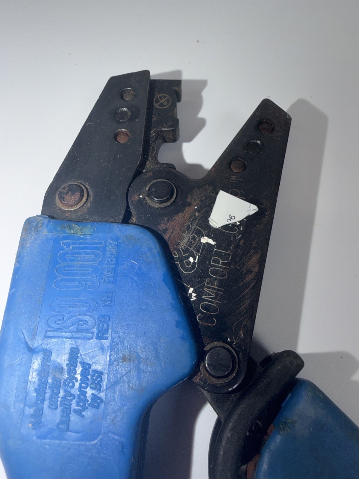 Thomas & Betts T&B ERG-2007 Sta-Kon Terminal Crimper RD B2-5 Missing Bottom Jaw