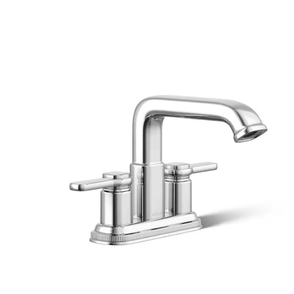 KOHLER Numista 4 in. Centerset 2-Handle Bathroom Faucet in Polished Chrome